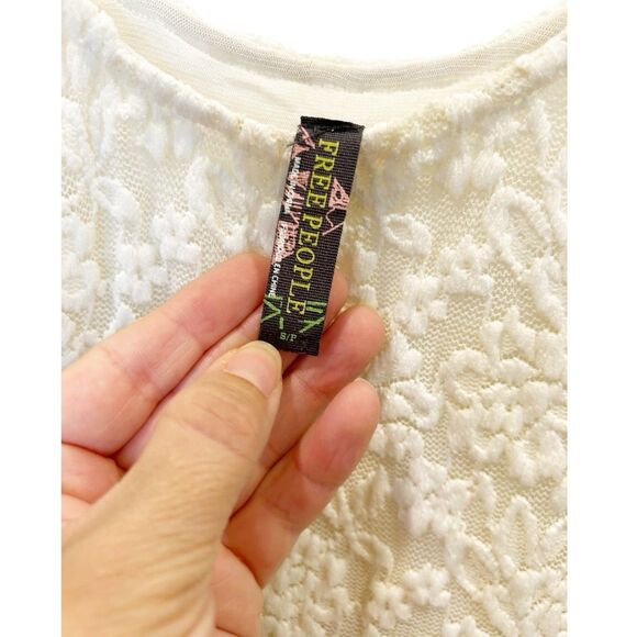 Free People Fit & Flare Dress Anthropologie Lace Bodice Sparkles Sz S - Picture 5 of 7